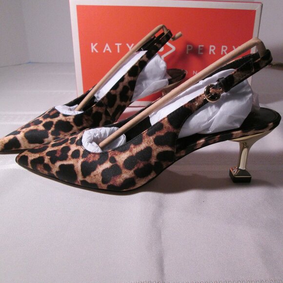 Katy Perry Oceanview Sling Back Leopard Print Sz 7.5 NIB - Picture 8 of 12